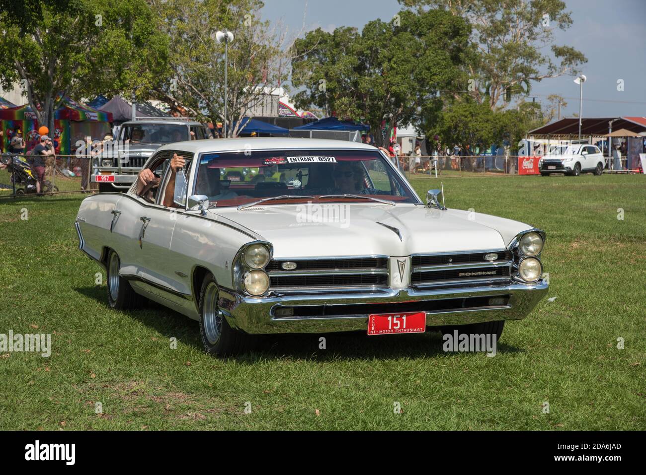 Darwin, NT, AustraliaJuly 27,2018 Vintage car parade at the Darwin