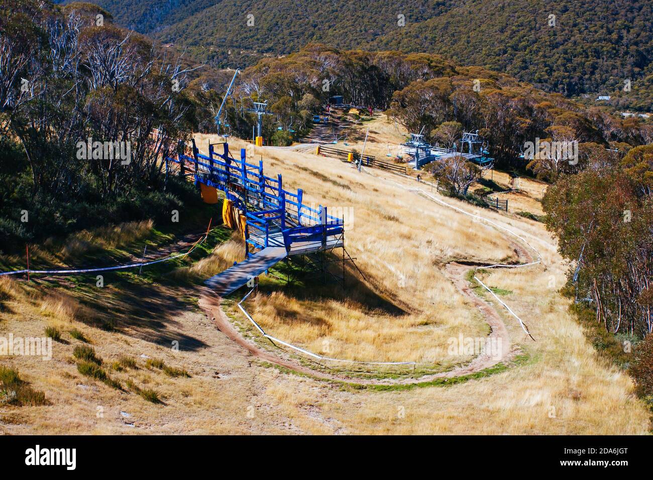 Thredbo Mountain Biking in Australia Stock Photo Alamy