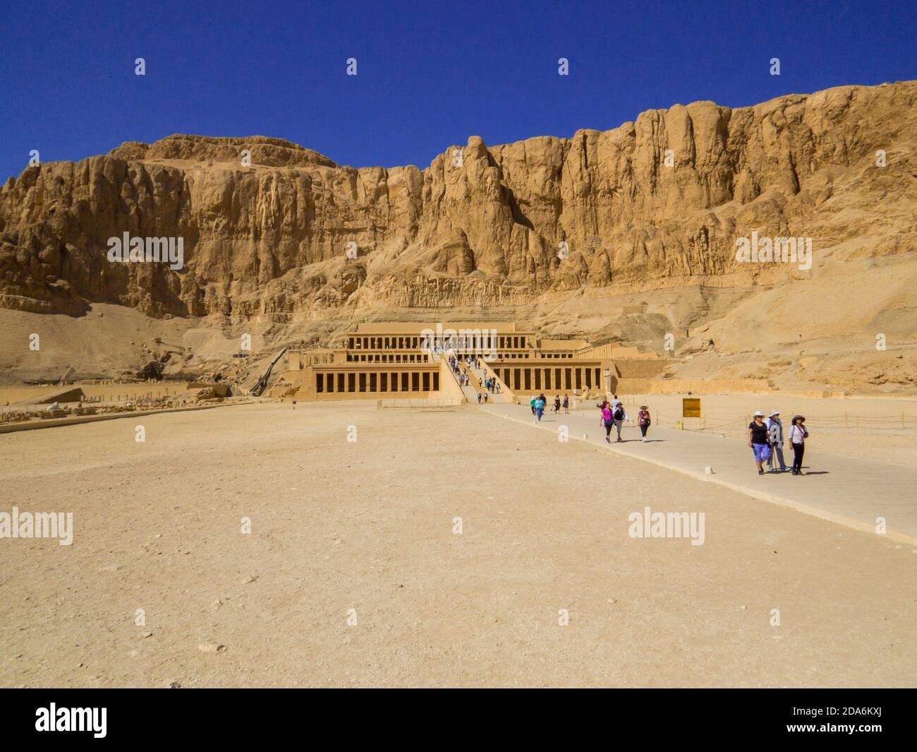 Mortuary Temple of Hatshepsut, Egypt Stock Photo