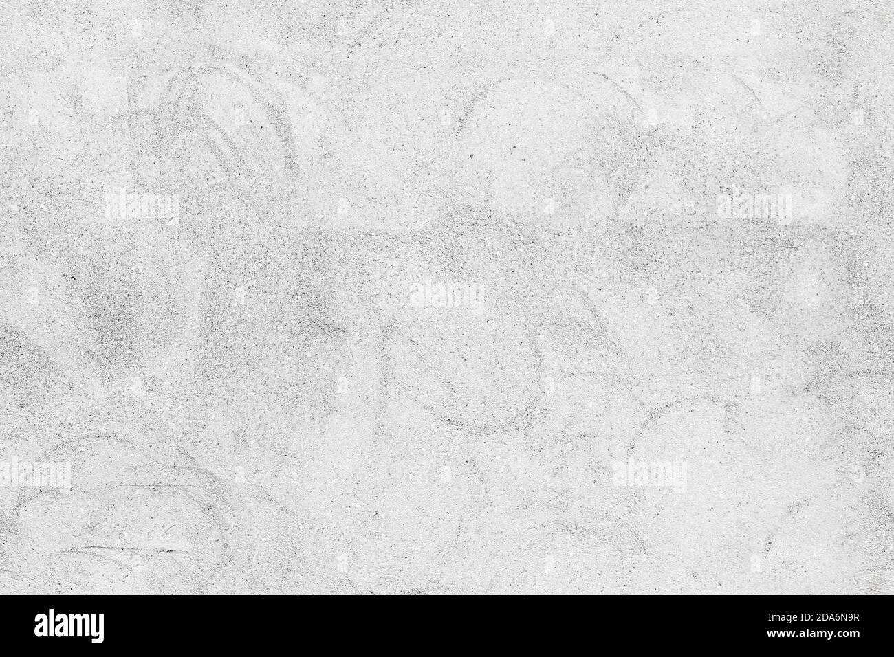 Seamless texture of gray concrete wall with round brush strokes, background photo Stock Photo