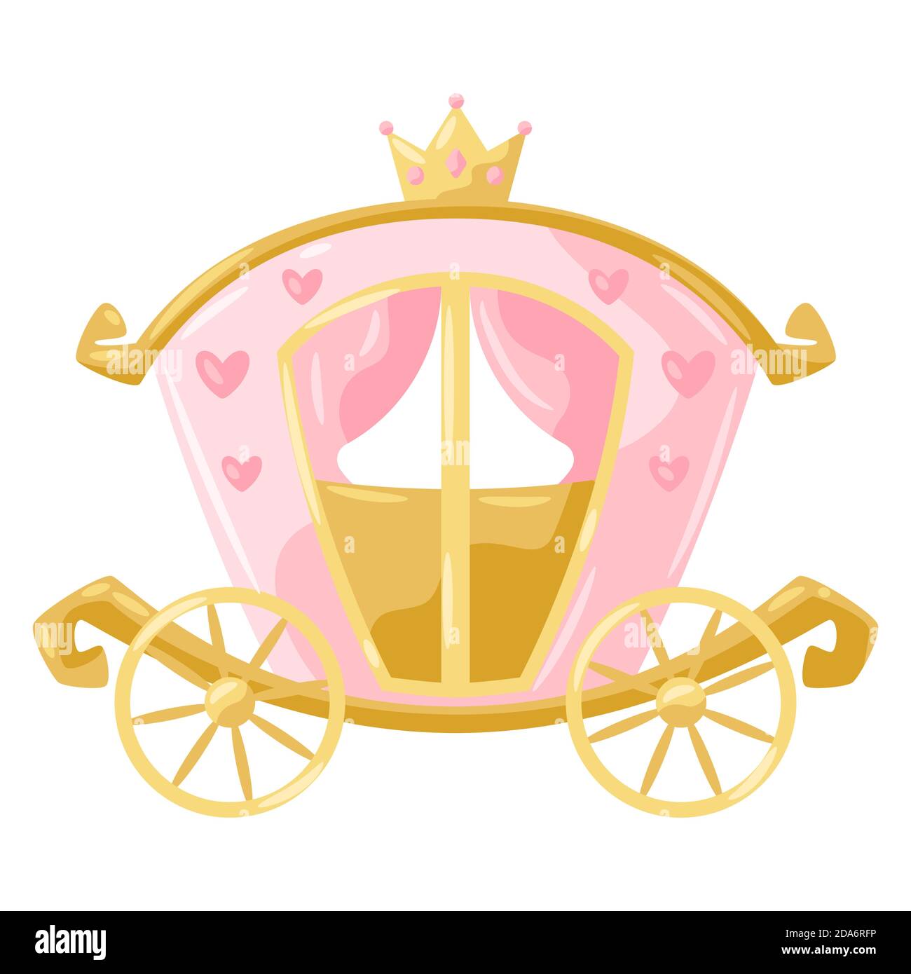 Illustration of princess carriage Stock Vector Image & Art - Alamy