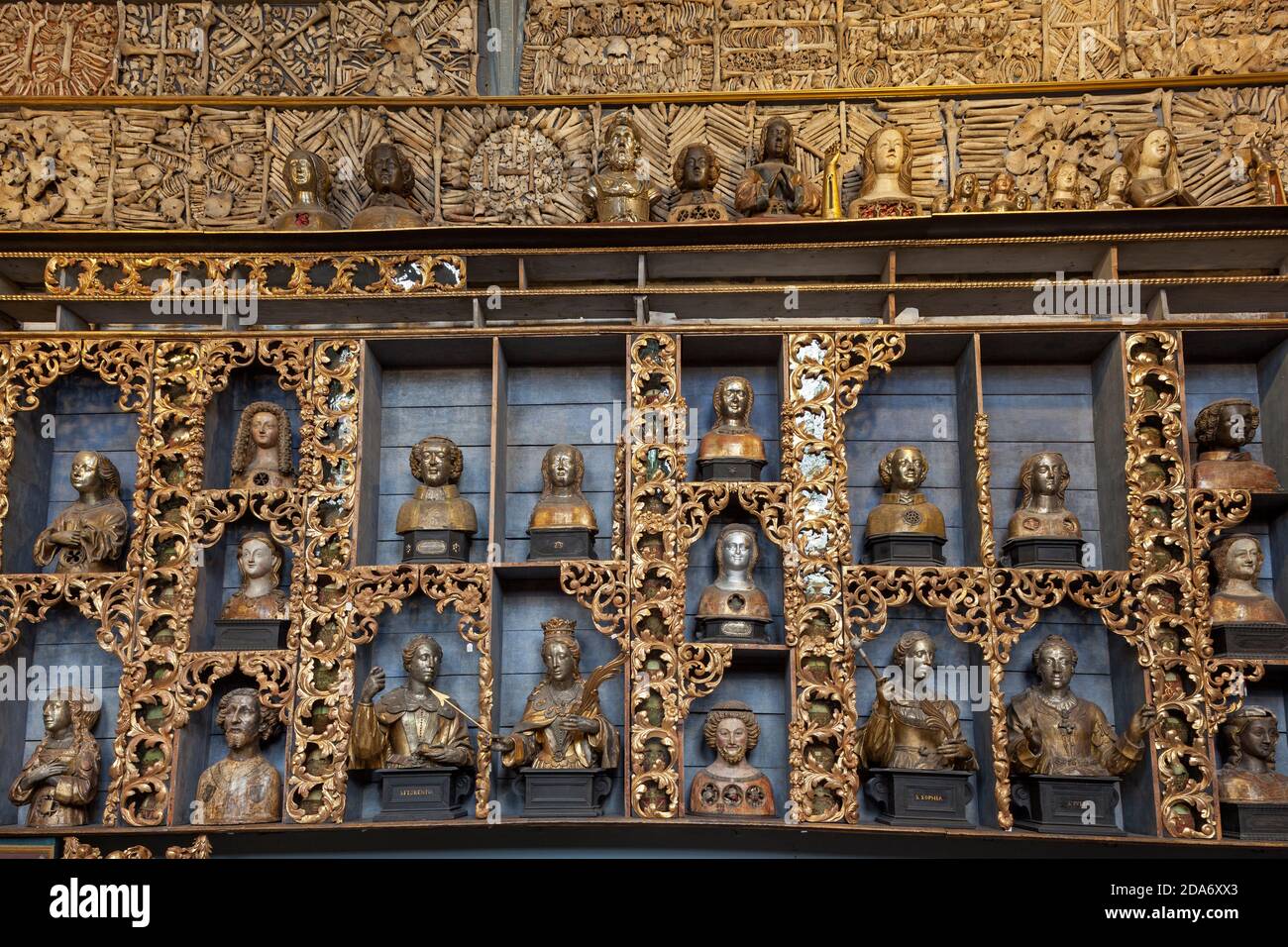 geography / travel, Germany, North Rhine-Westphalia, Cologne, golden chamber the St. Ursula church, Co, Additional-Rights-Clearance-Info-Not-Available Stock Photo