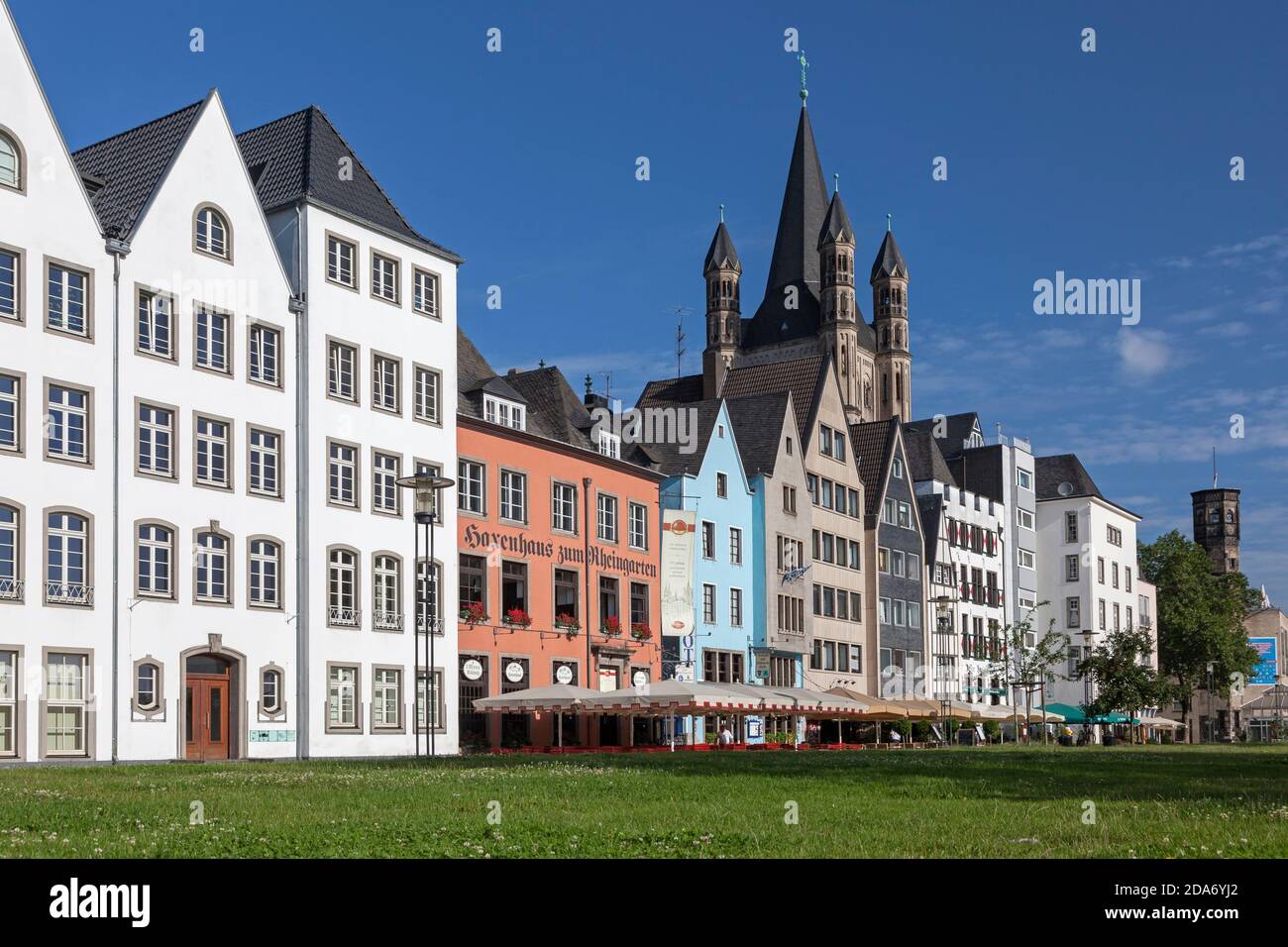 geography / travel, Germany, North Rhine-Westphalia, Cologne, capital St. Martin in the old town, Colo, Additional-Rights-Clearance-Info-Not-Available Stock Photo