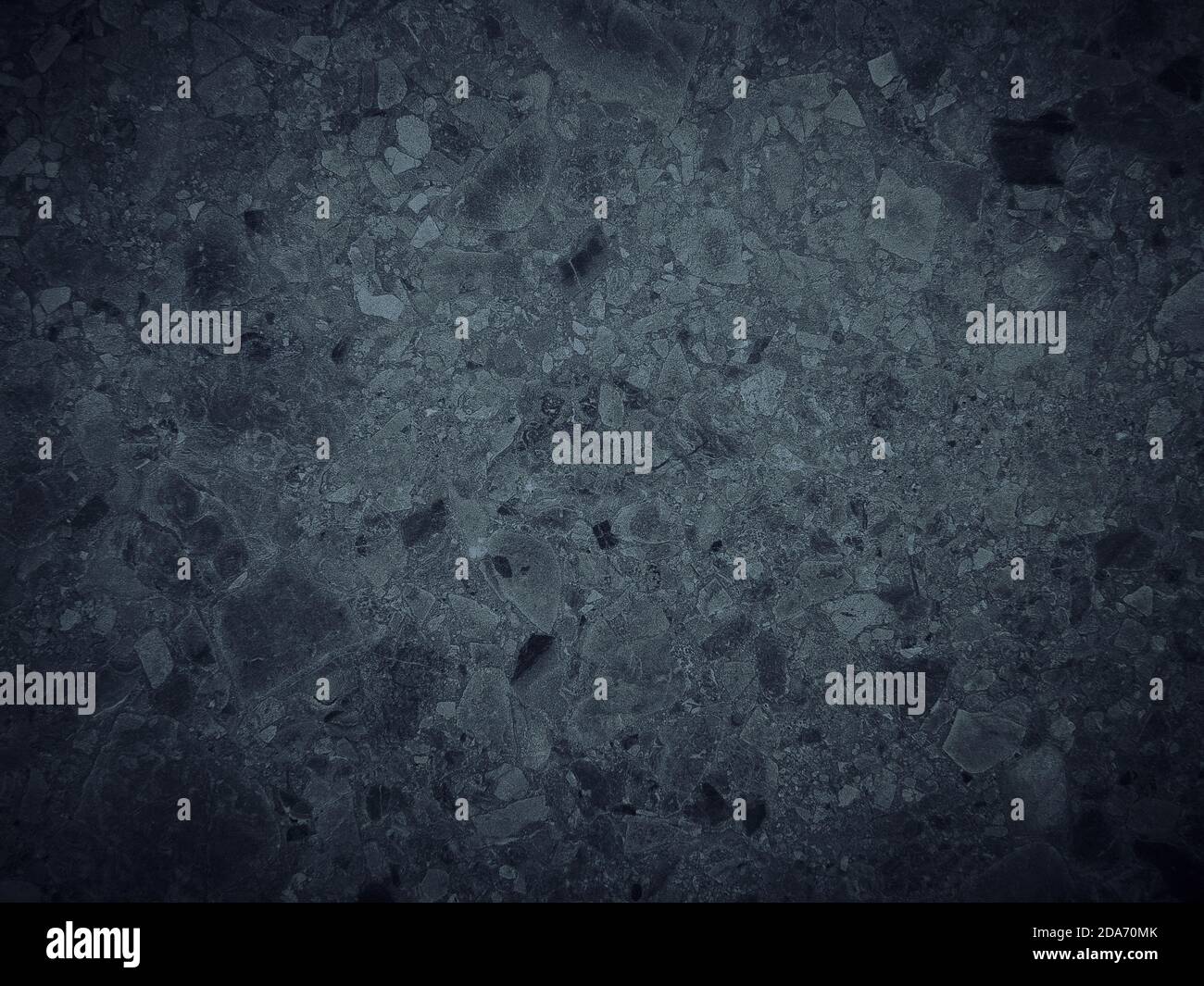 Small Stones Marble Seamless Rock Surface Background with Vignetted Corners. Abstract Texture Pattern Stock Photo