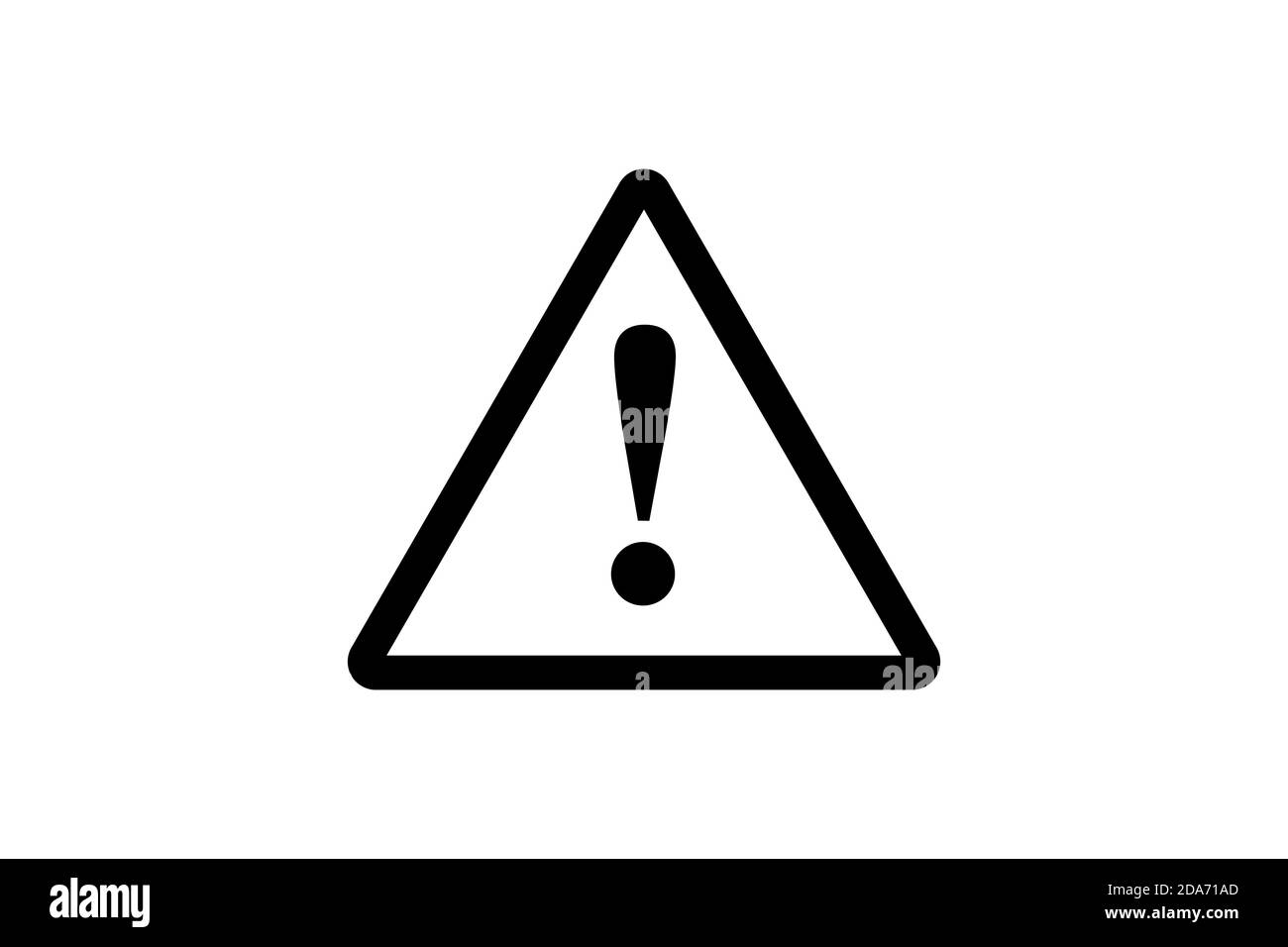 Danger sign icon on white background Stock Vector