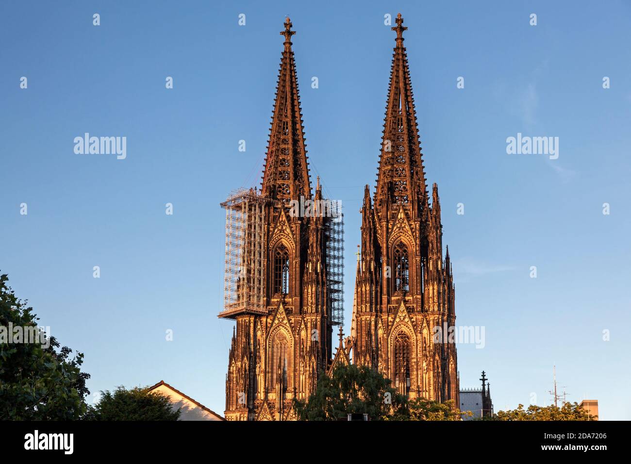 geography / travel, Germany, North Rhine-Westphalia, Cologne, dual leadership of the Cologne dome, Col, Additional-Rights-Clearance-Info-Not-Available Stock Photo