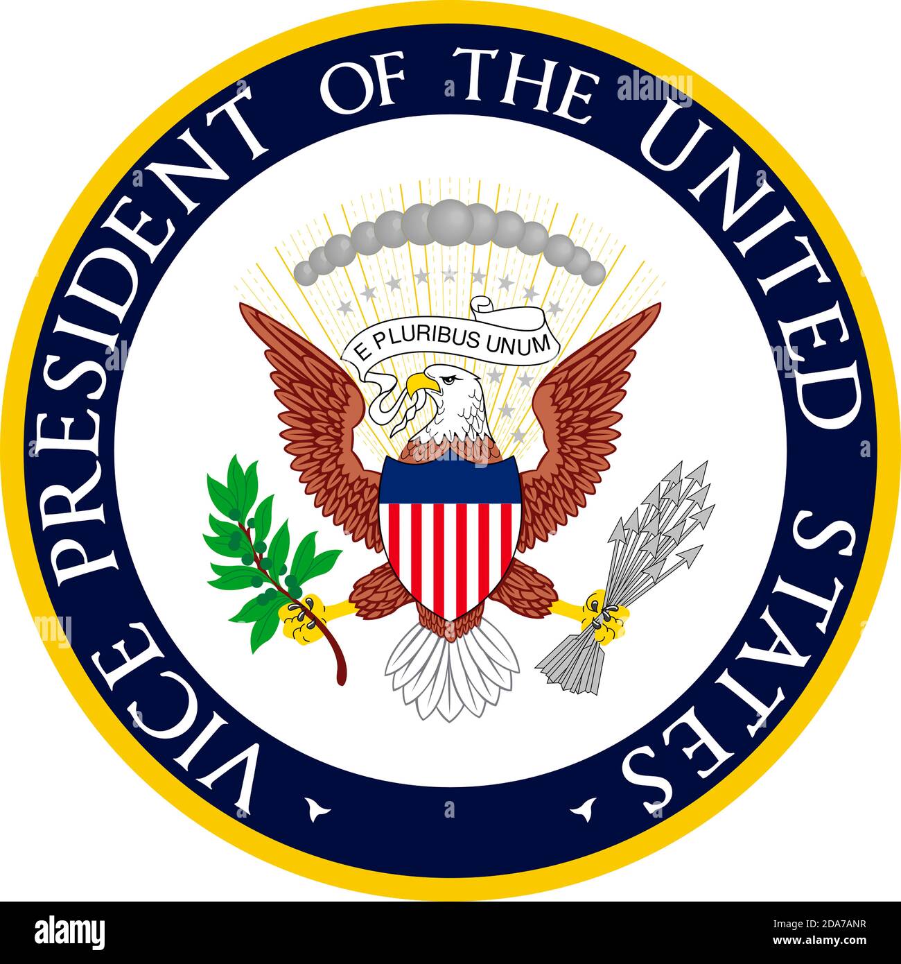 Seal of the Vice President of the United States of America. Stock Photo