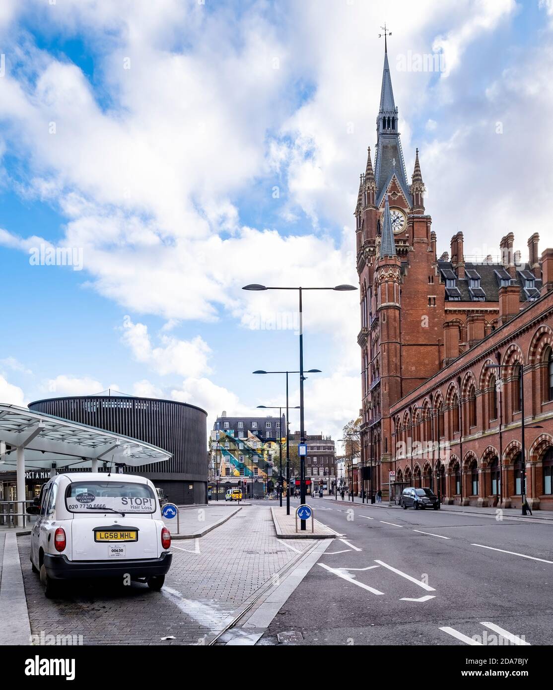 KIngs Cross, London, November 10 2020, lockdown empties Pancras Road