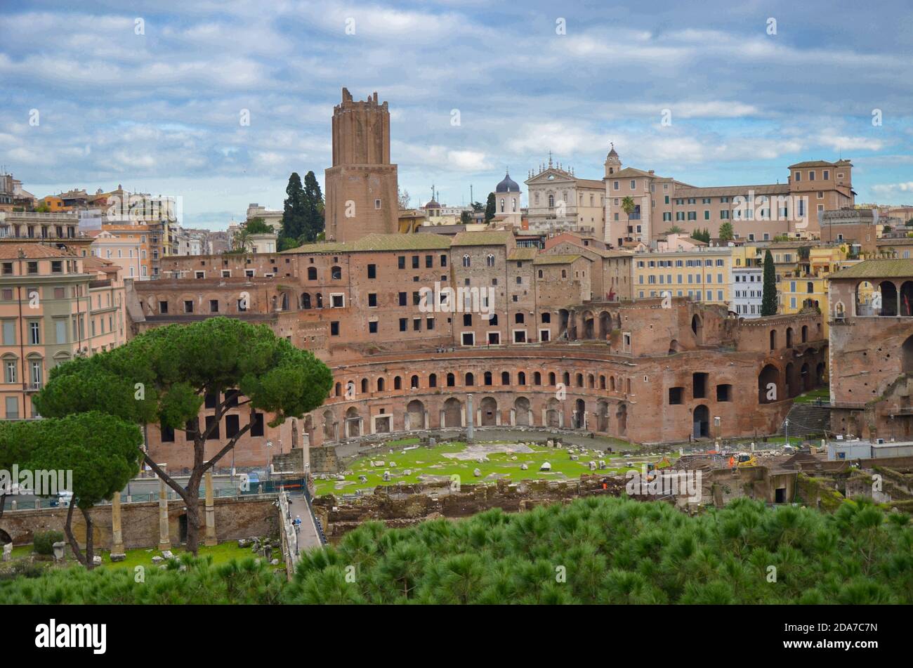 Panoramic trees sunset rome hi-res stock photography and images - Alamy