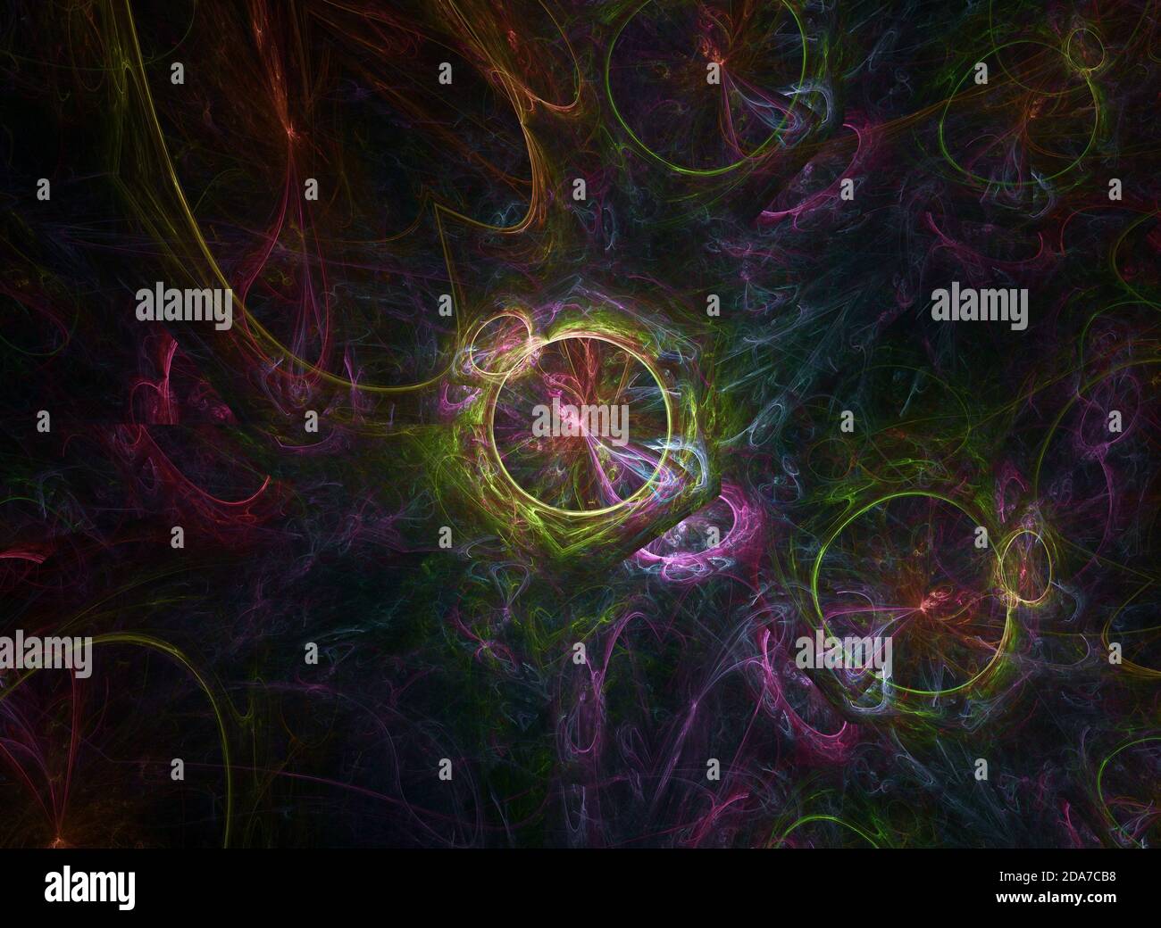 Fractal multi colored bright abstract background image Stock Photo