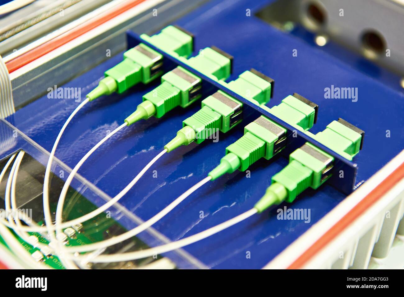 Fiber Optic Connectors cable TV Stock Photo Alamy
