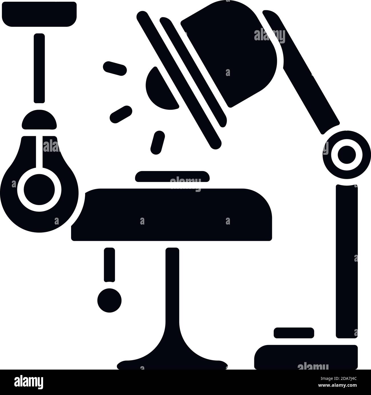 Lighting black glyph icon Stock Vector Image & Art - Alamy