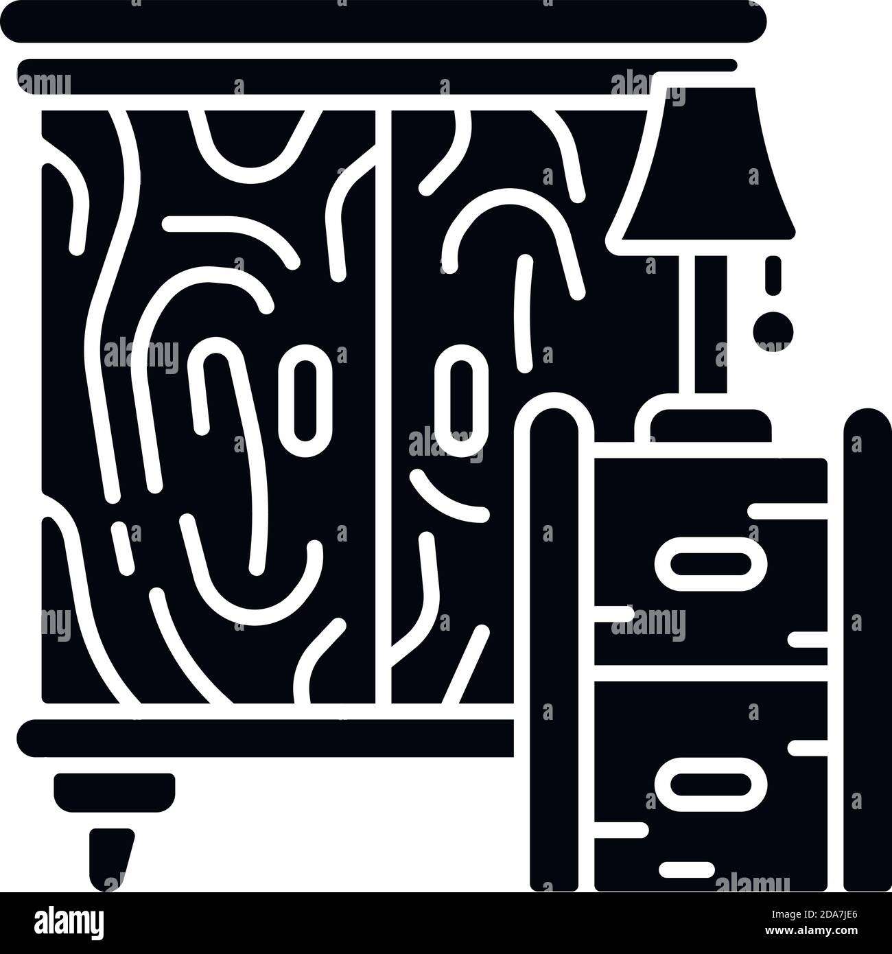 Wooden furniture black glyph icon Stock Vector Image & Art - Alamy