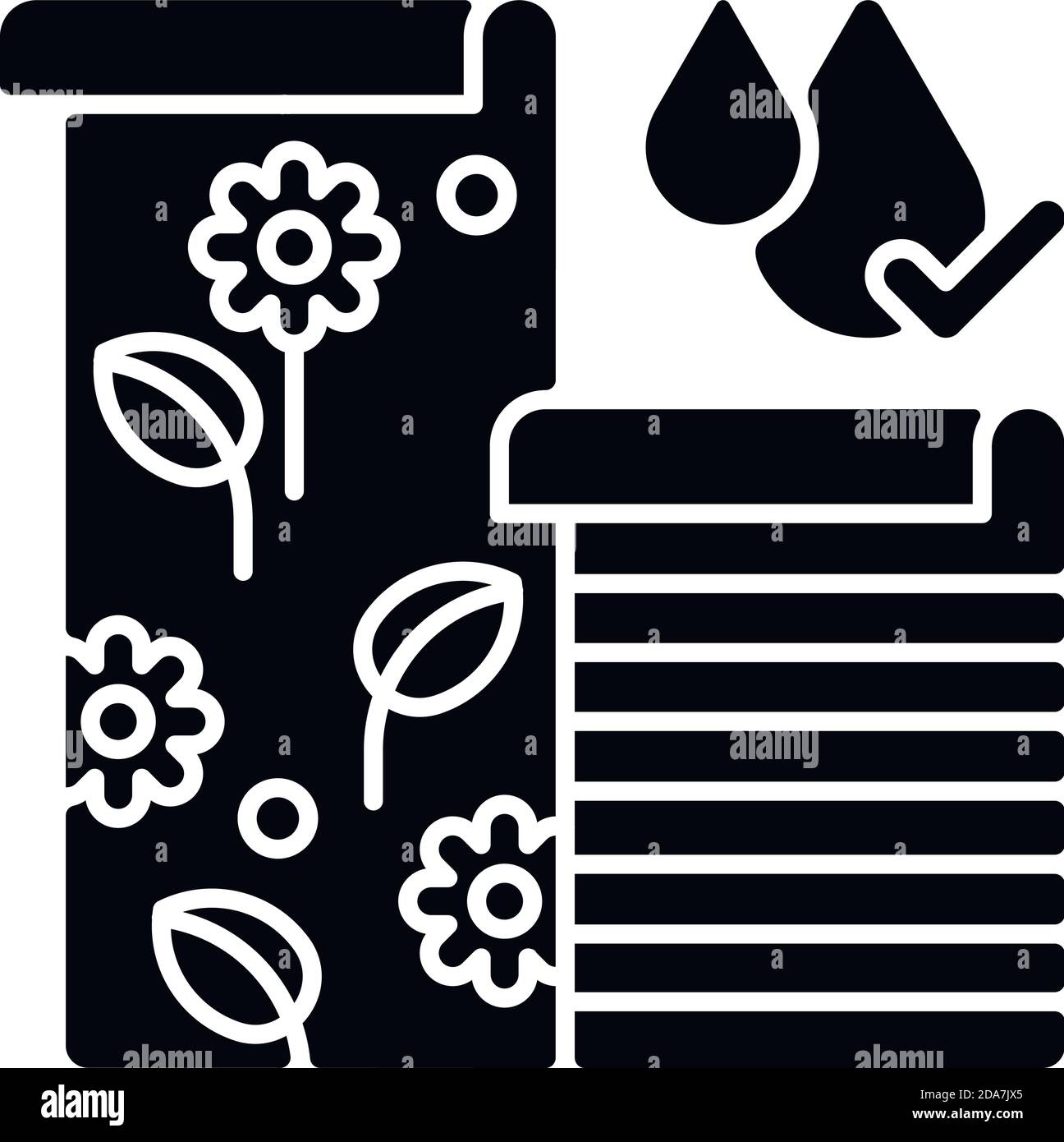 Wallpapers black glyph icon Stock Vector Image & Art - Alamy