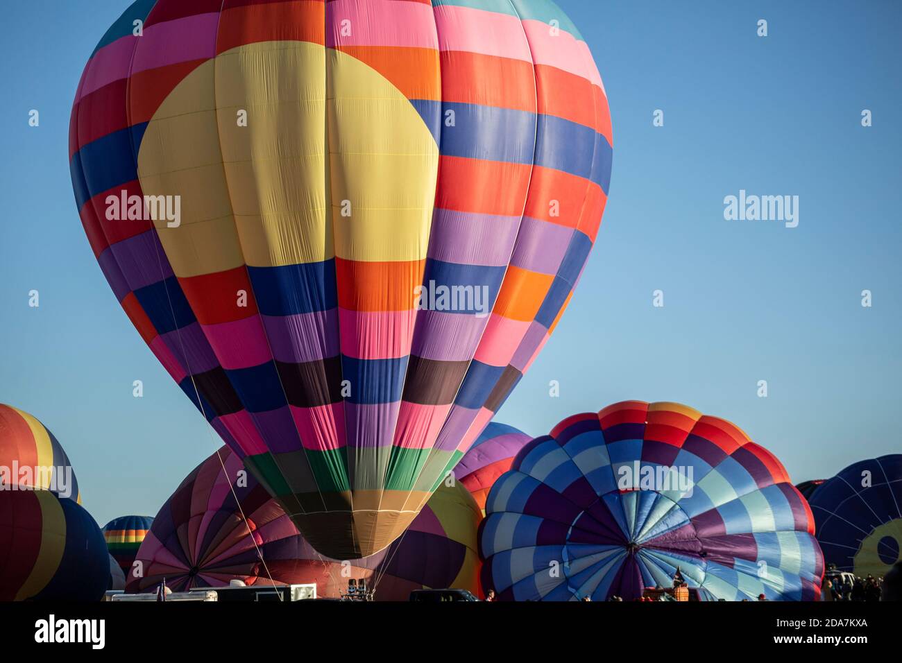 Colorful hot air balloons, Mass Ascension, Albuquerque International