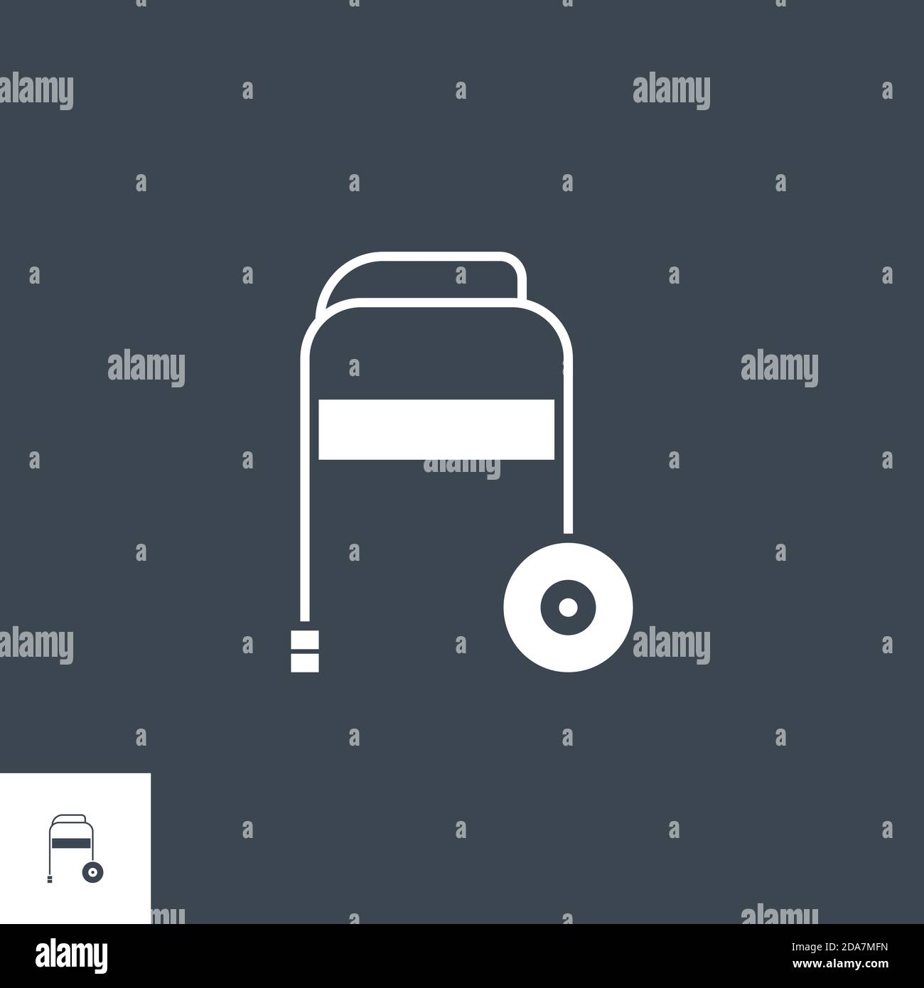 Walker related vector glyph icon. Stock Vector