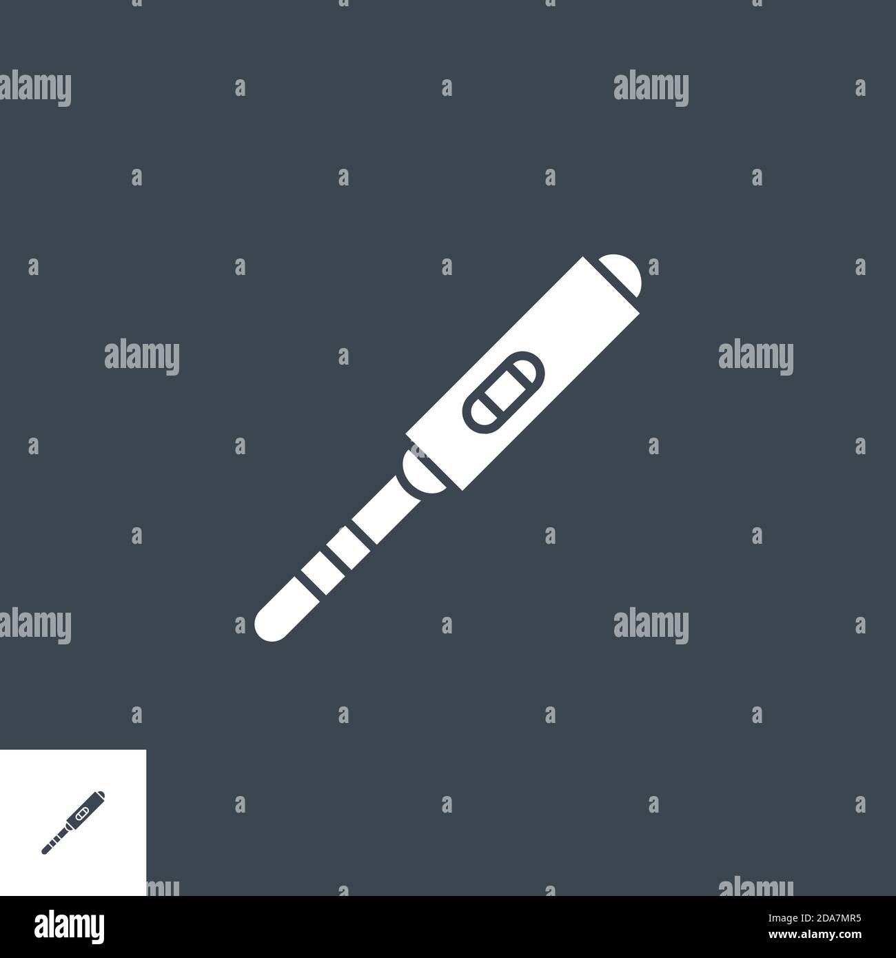 Pregnancy Test related vector glyph icon. Stock Vector
