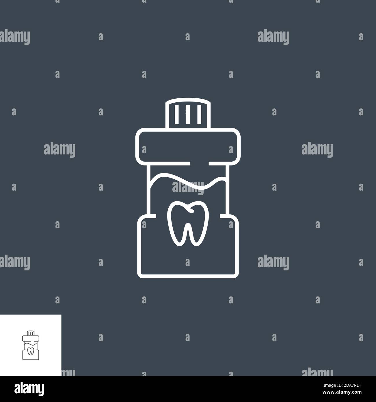 Water mouthwash icon outline hi-res stock photography and images - Alamy