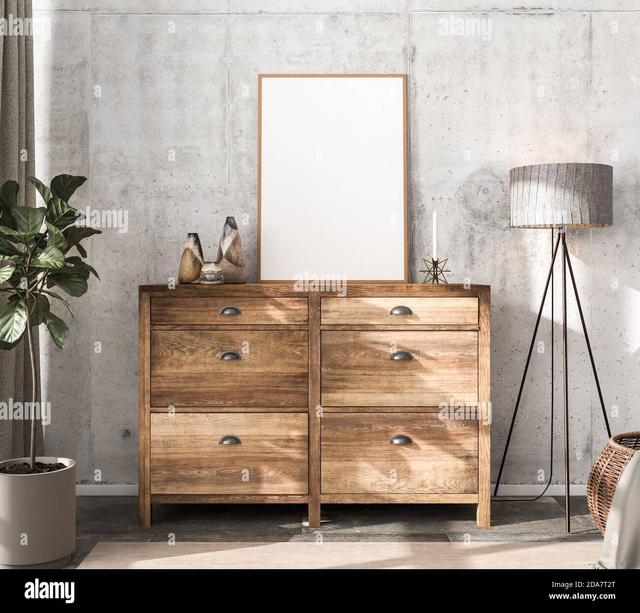 basket floor lamp
