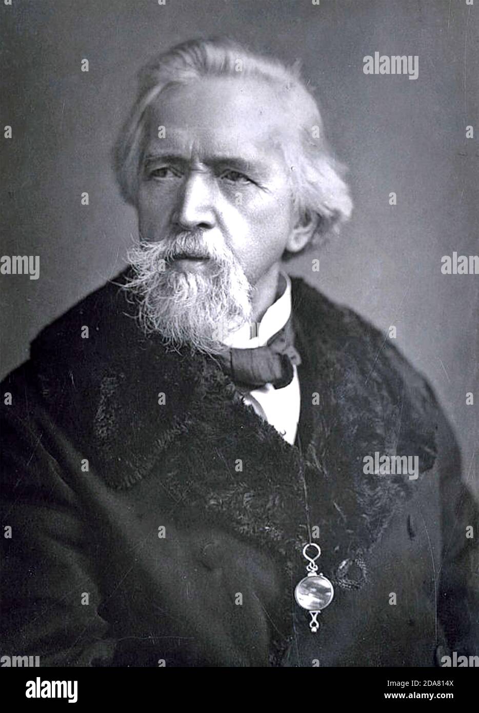 GEORGE HOLYOAKE (1817-1906) English secularist, newspaper editor and one of the last people convicted for blaspheny. Stock Photo