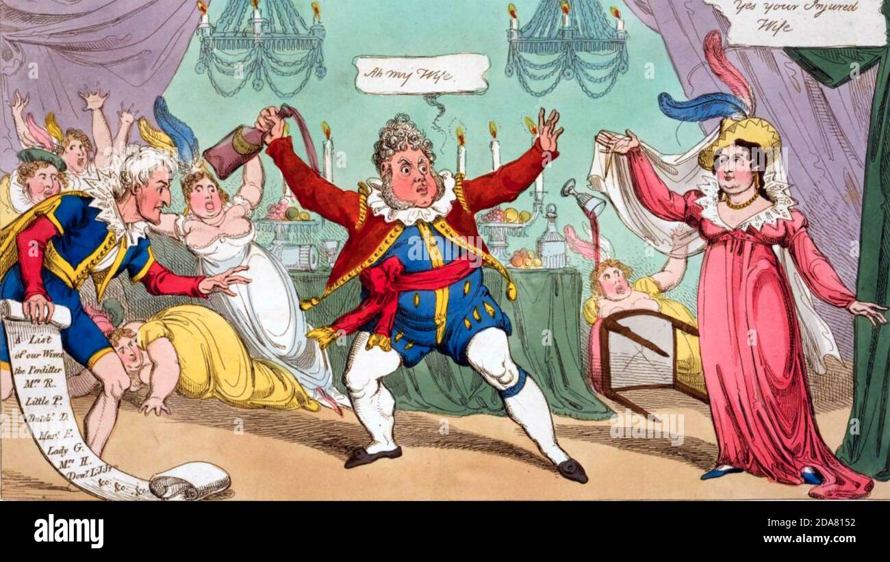 George iv cartoon hi-res stock photography and images - Alamy