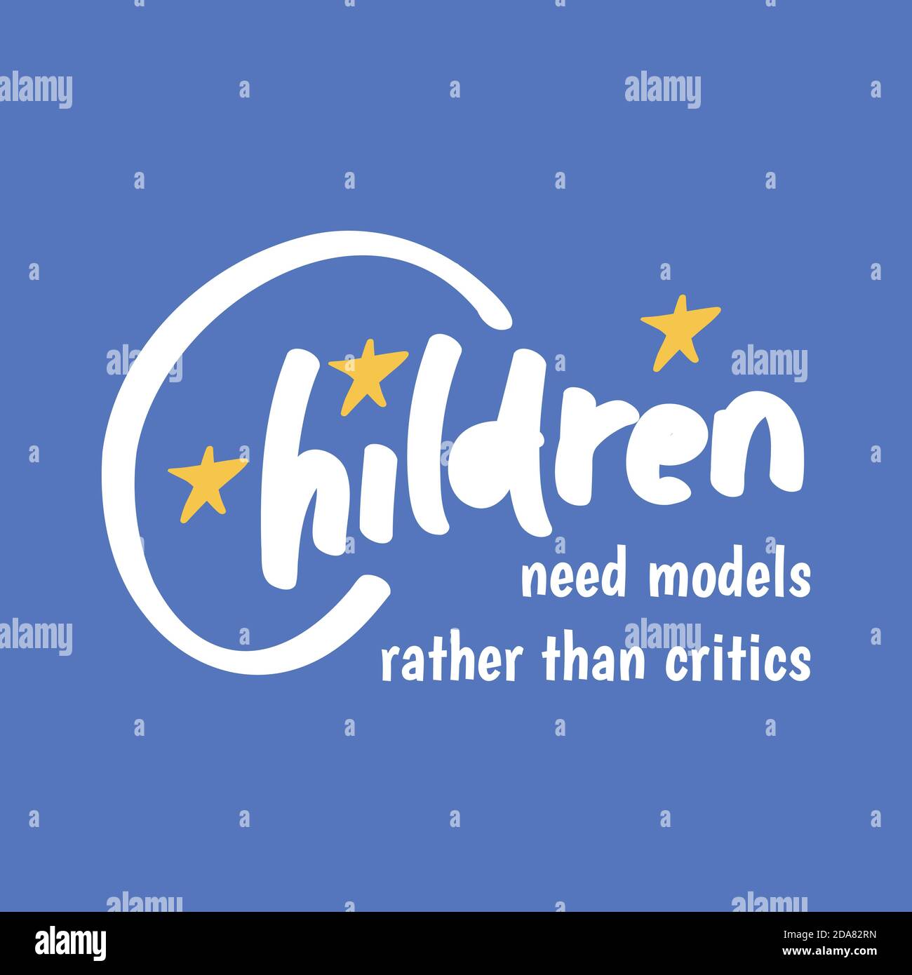 Motivational quote poster about children for celebrating world children