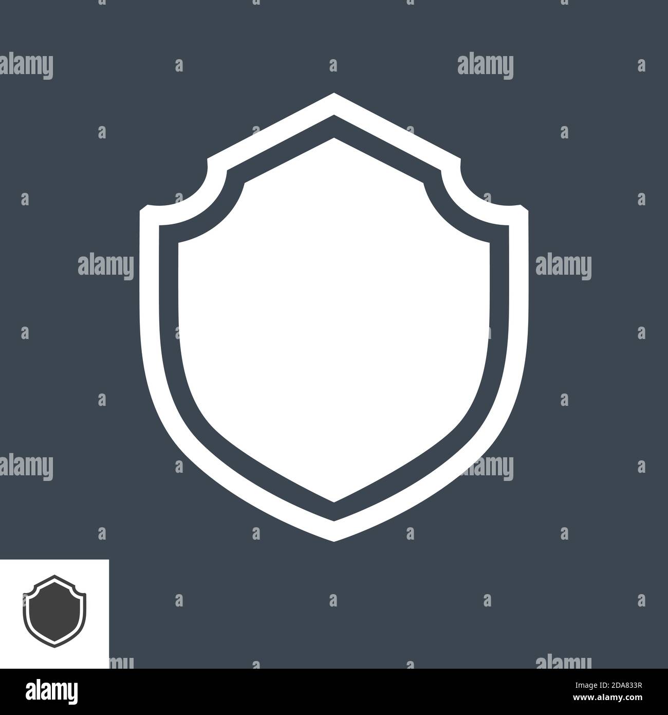 Secure shield icon logo hi-res stock photography and images - Alamy
