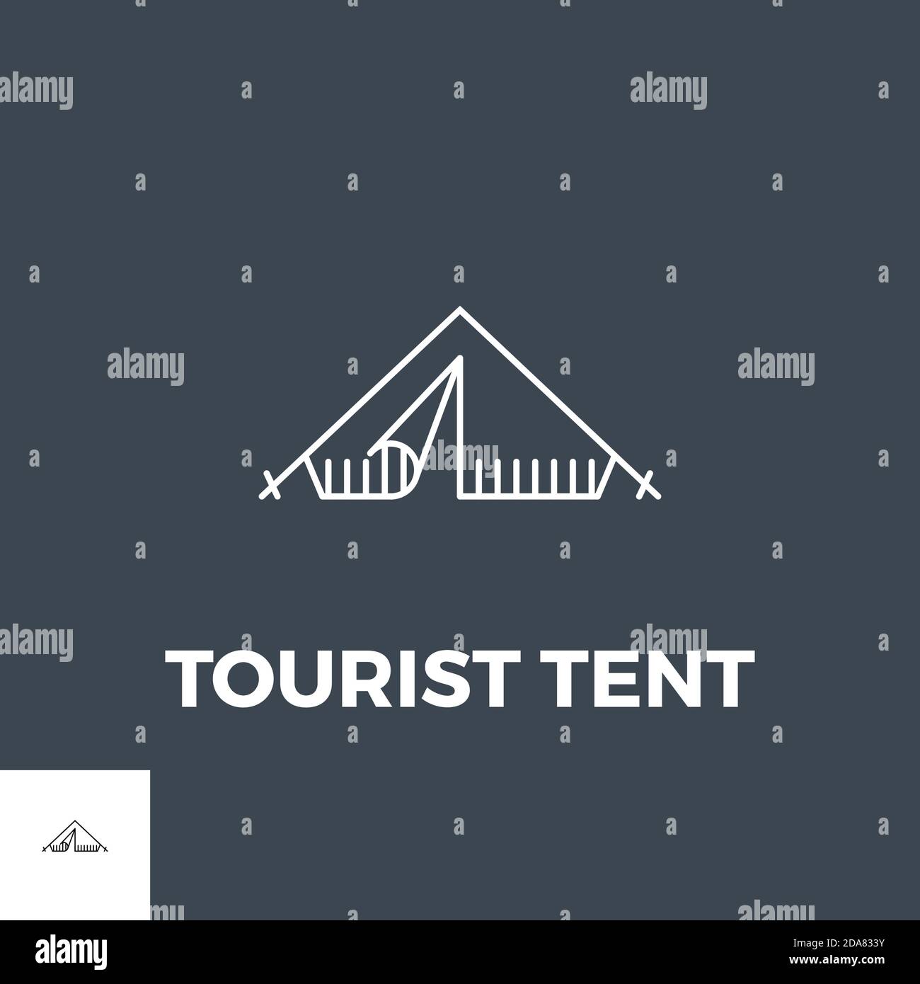 Tourist Tent Icon Vector Stock Vector Image & Art - Alamy