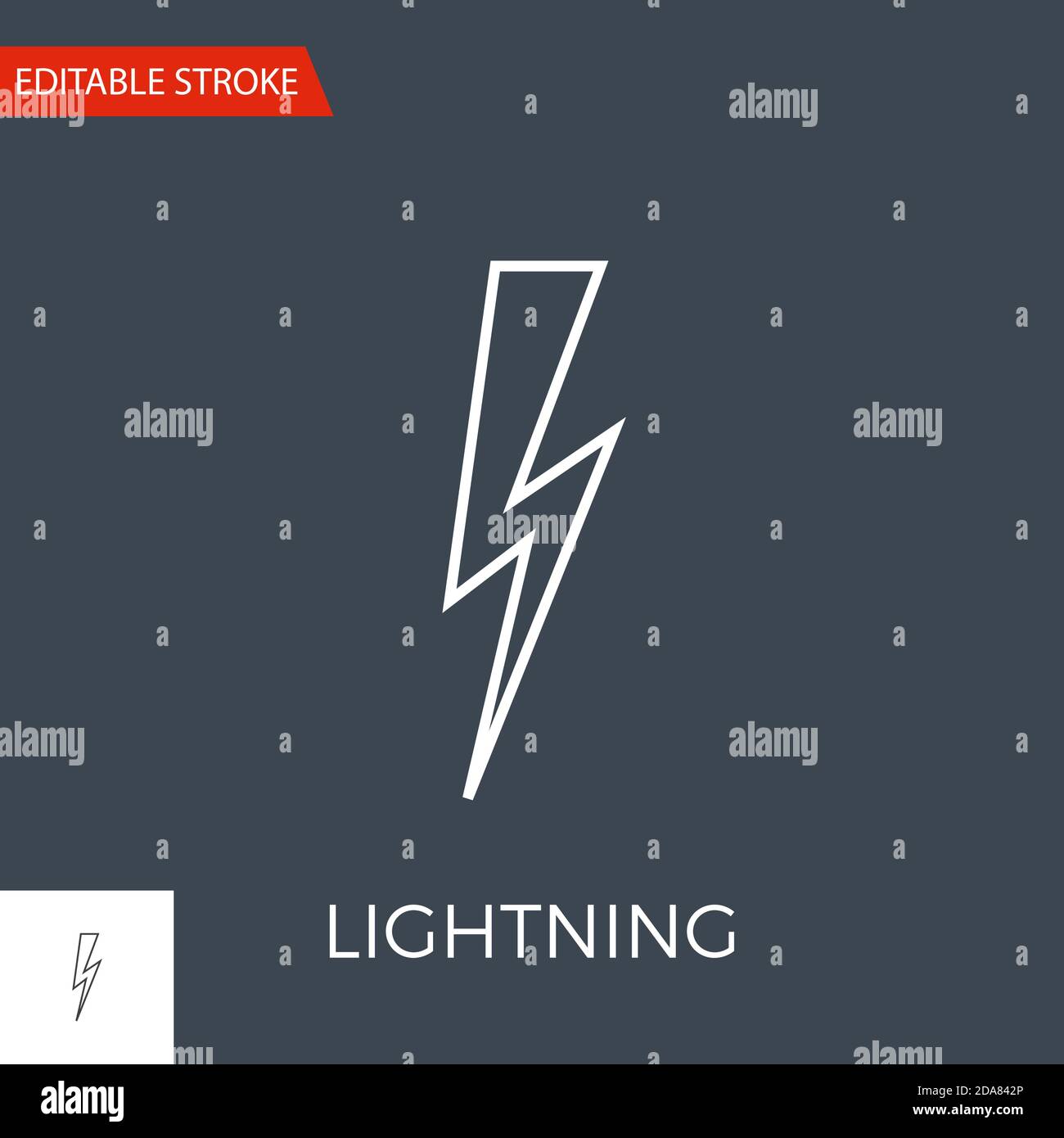 Lightning Vector Icon Stock Vector Image & Art - Alamy