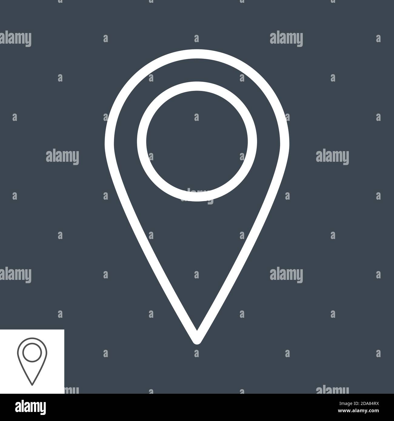Map Pin Flat Icon Stock Vector Image & Art - Alamy