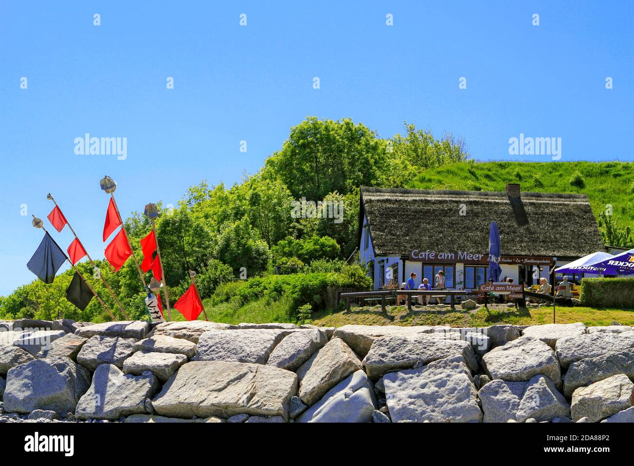 Village of Vitt at Cape Arkona, Ruegen Island, Mecklenburg-West Pomerania, Germany, Europe Stock Photo