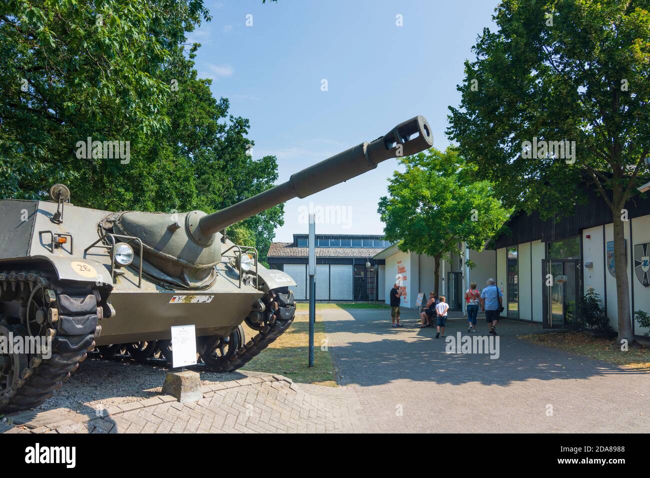 Munster: Deutsches Panzermuseum (German Tank Museum), Lüneburger Heide, Lüneburg Heath, Niedersachsen, Lower Saxony, Germany Stock Photo