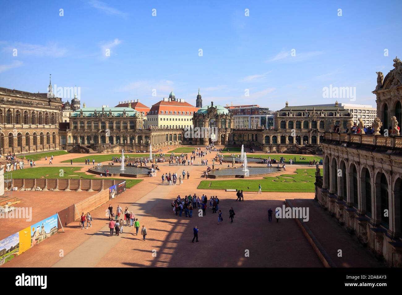 Dresden Zwinger in Summer Stock Photo