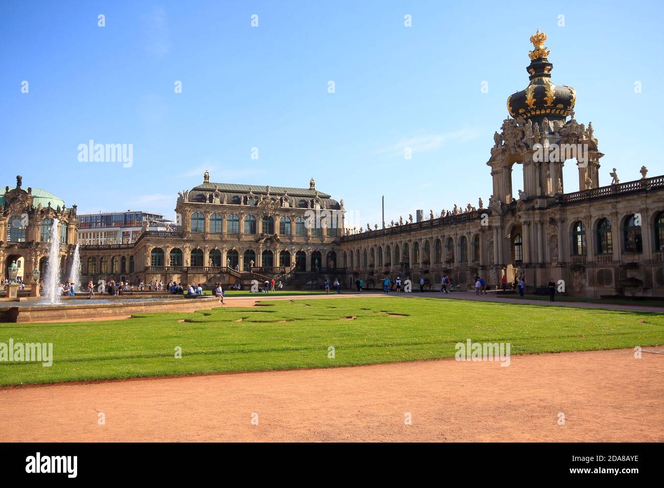 Dresden Zwinger in Summer Stock Photo