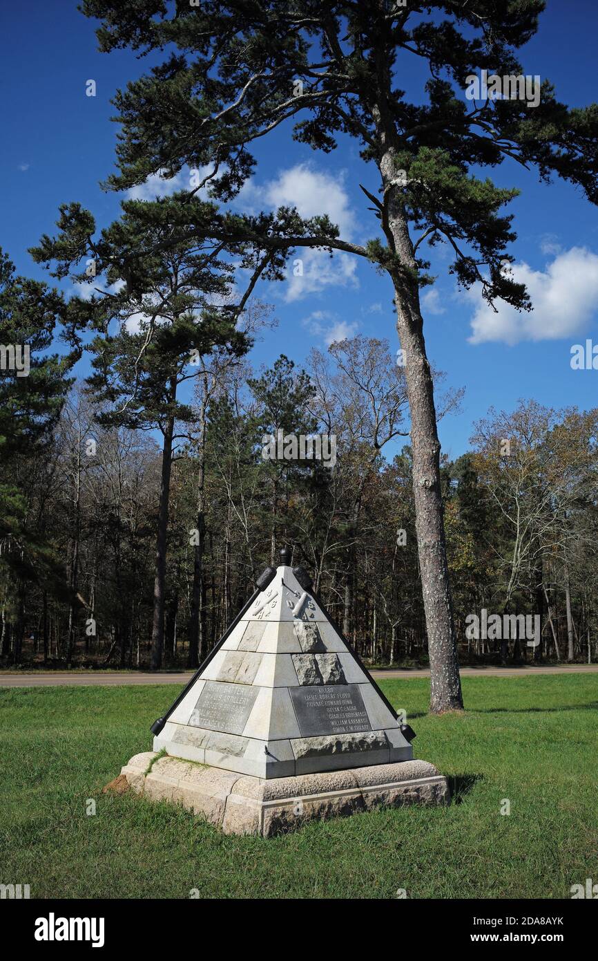 Chickamauga battlefield monument, Georgia, USA Stock Photo