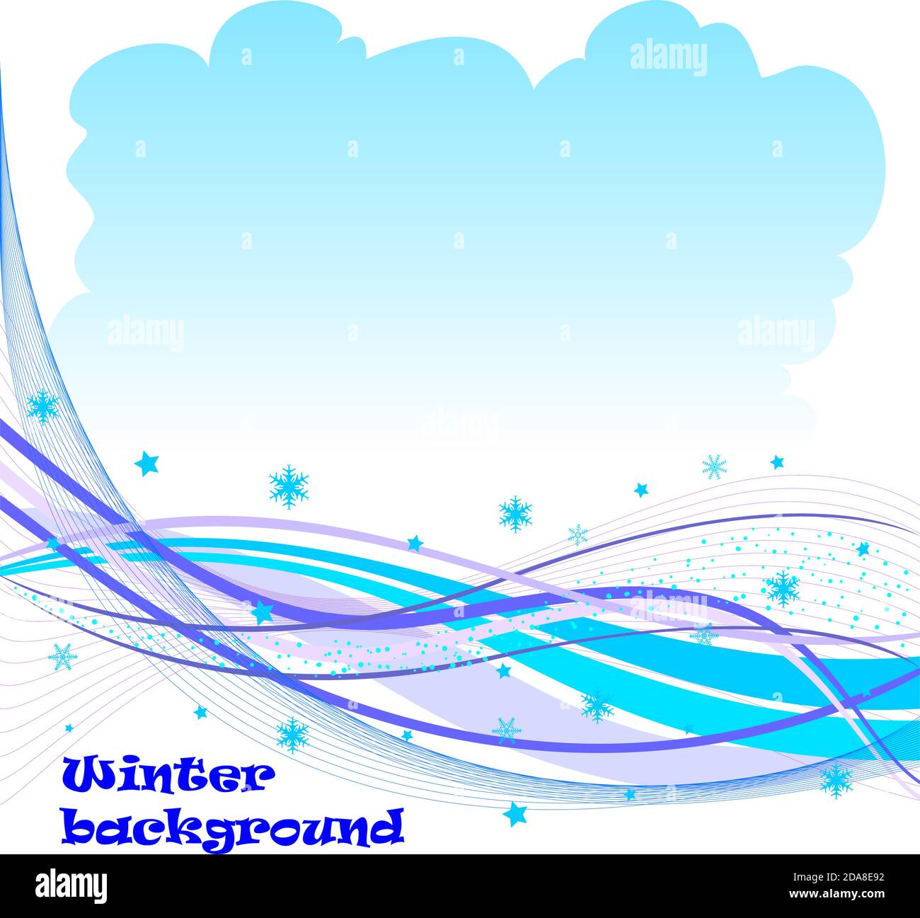 Template for greeting card, web banner, poster with seasonal pattern ...