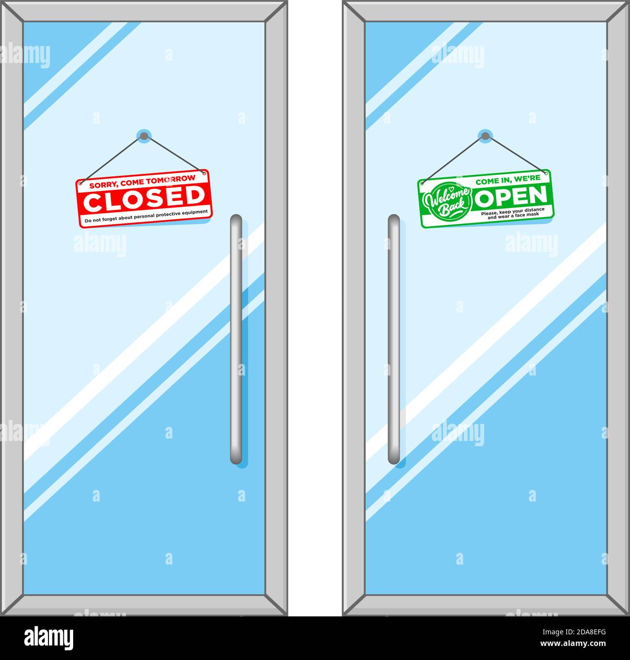 Hanging doors Stock Vector Images - Alamy