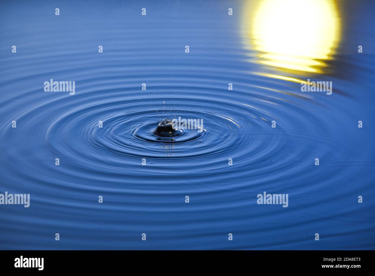 High angle shot of ripples on the surface of the water Stock Photo - Alamy