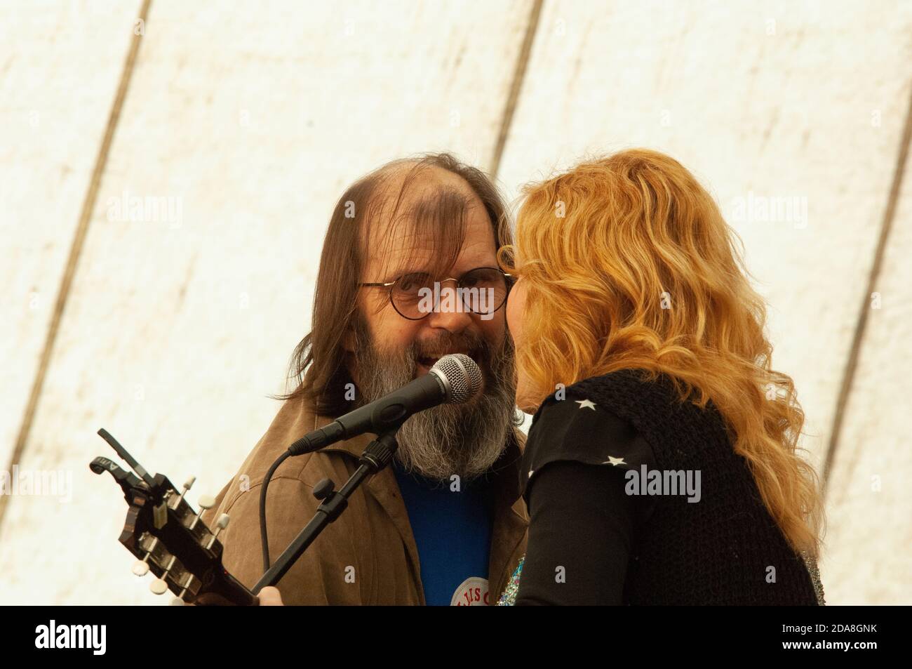 Steve Earle And His Wife Alson Moorer Performing At Brampton Folk 