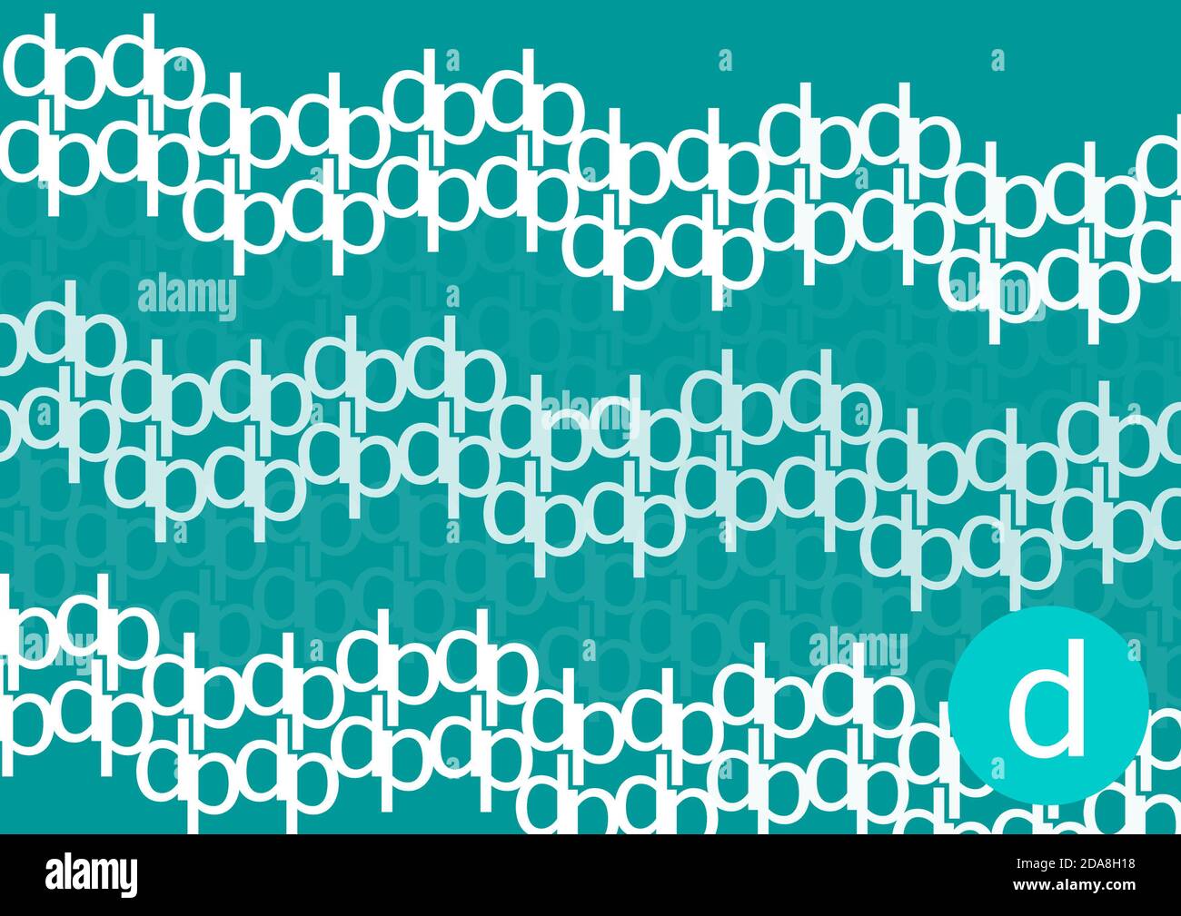 Alphabet lettering d pattern for wallpaper decoration with bright color ...