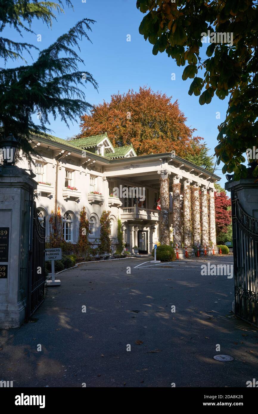 The Edwardian era Hycroft Manor that houses the University Women's Club