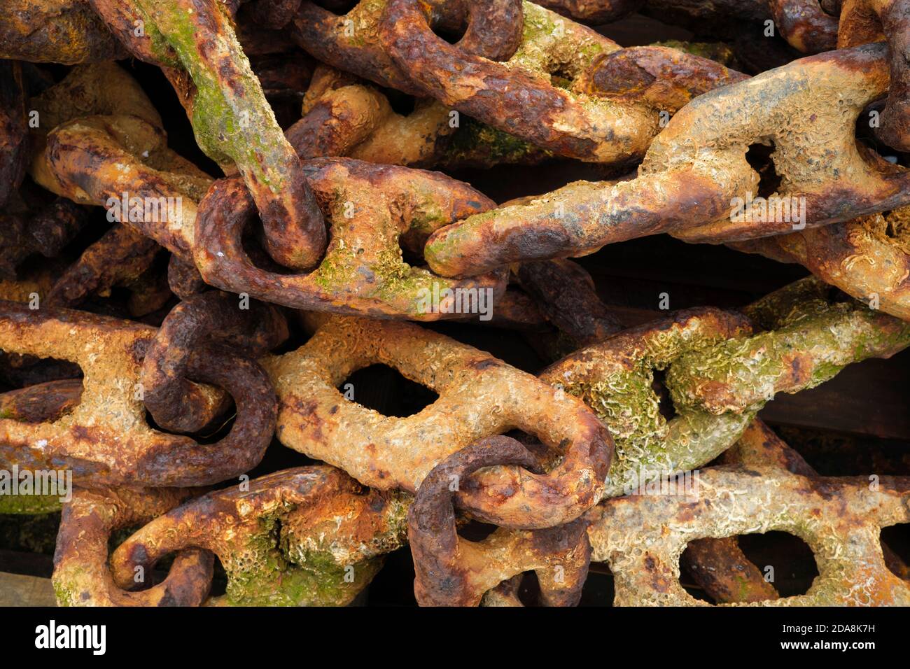 Rusty Chain Links Stock Photo