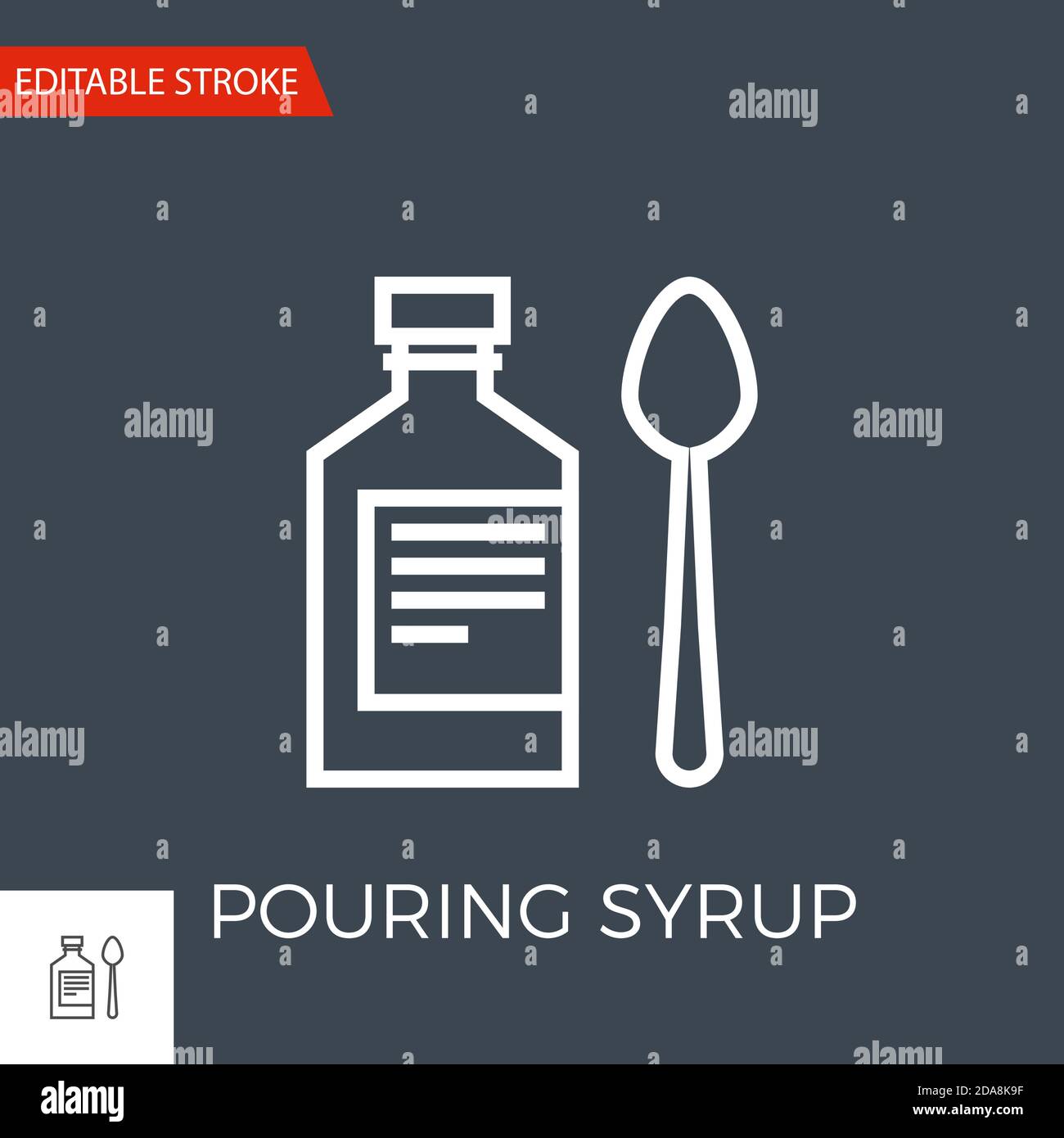 Pouring Syrup Vector Icon Stock Vector Image & Art Alamy