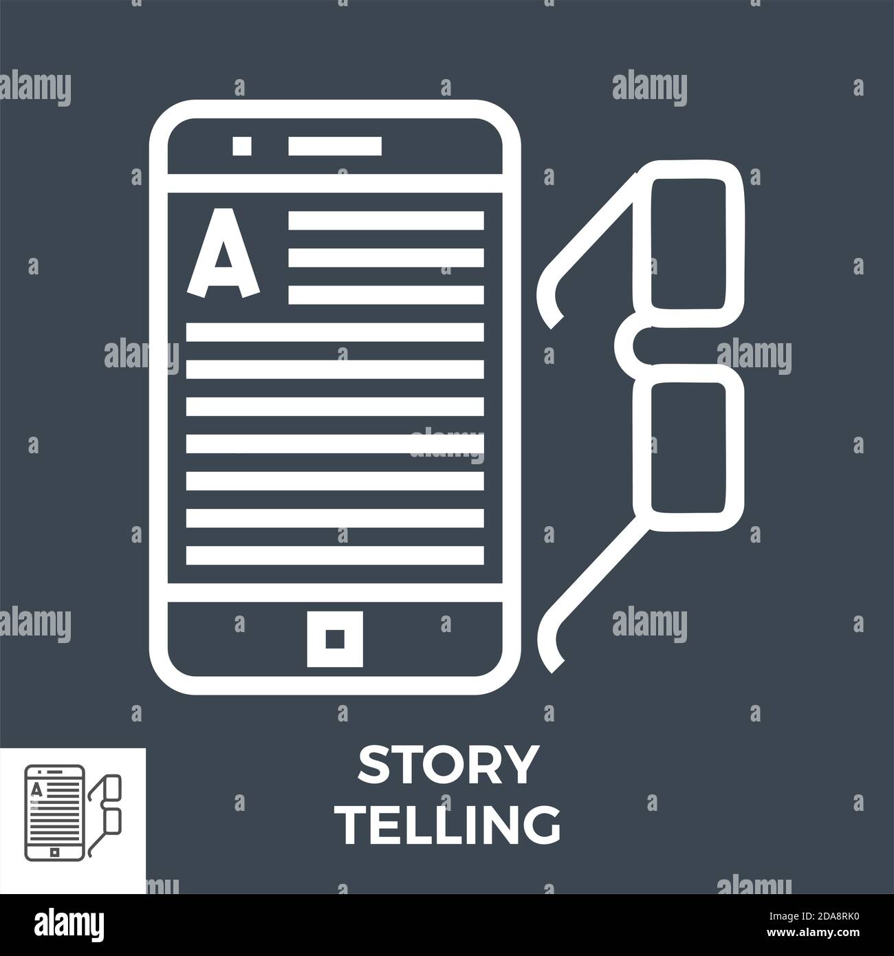 Story Telling Line Icon Stock Vector Image Art Alamy