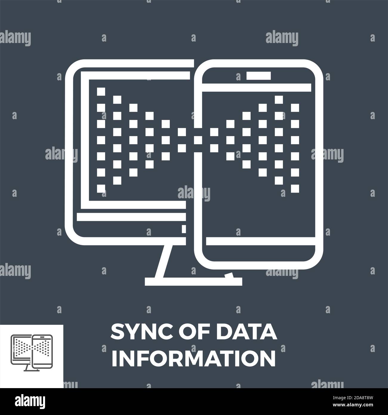 Sync of data infomation hi-res stock photography and images - Alamy