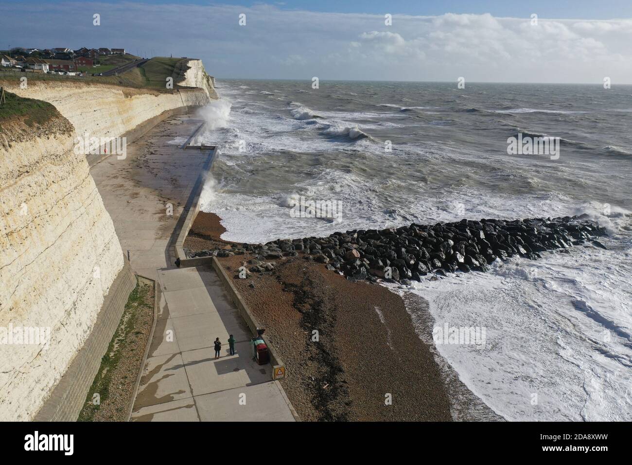 Aerial view of Saltdean seafront, east sussex coast Stock Photo - Alamy