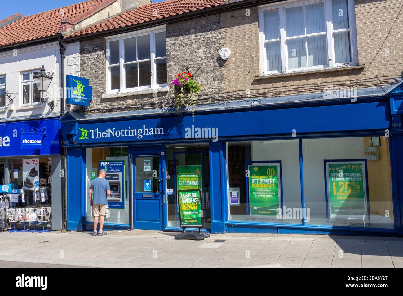 The nottingham building society branch hires stock photography and