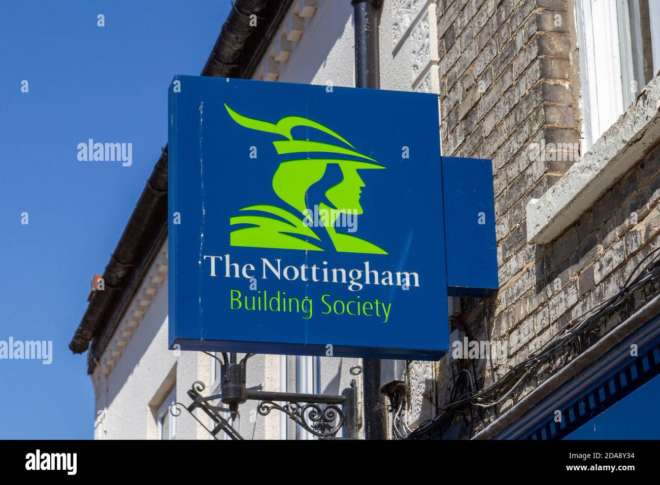 Logo of the Nottingham building society, a mutual society in Thetford, Norfolk, UK. Stock Photo