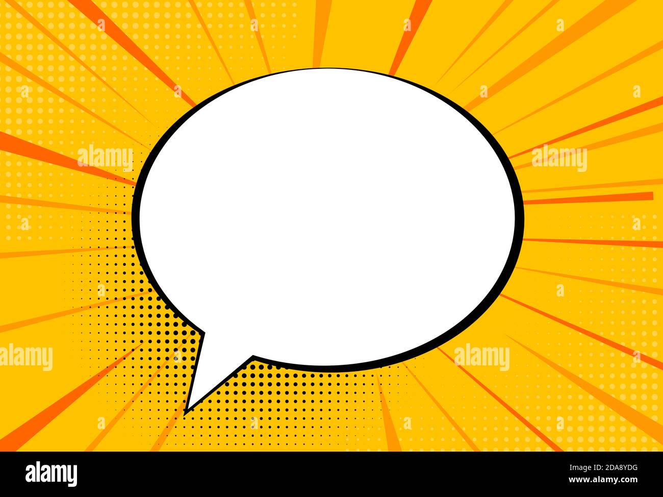 Comic pop art style speech bubble background. Illustration Stock Photo ...