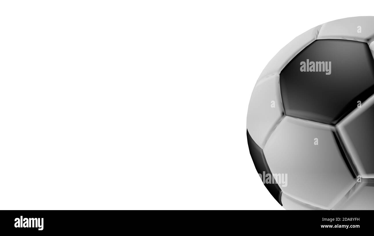 Soccer ball isolated in white background. 3D illustration Stock Photo ...
